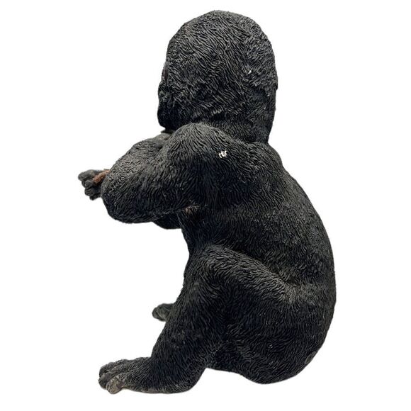 GORILLA Figurine Hand Painted Hand-Crafted Monkey Sculpture Country Artists - Picture 4 of 10